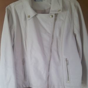 Vintage Pink Faux Leather Jacket